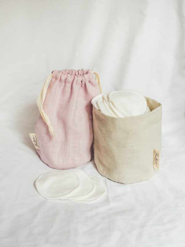 Wattenschijf make-up kwasten mandje