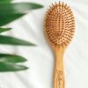 Antistatische haarborstel van bamboe
