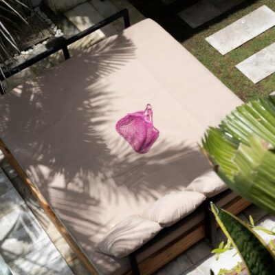 Duurzame tas op vakantie