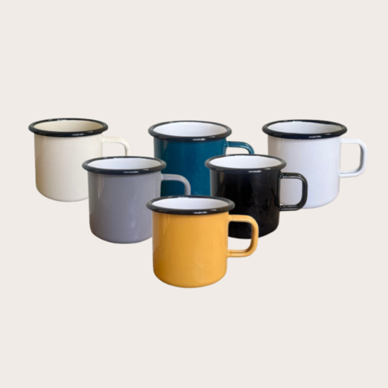 Premium Emaille koffie mok