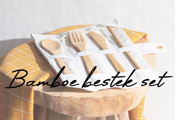 Bamboe bestek set