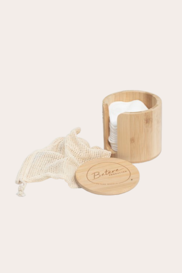 Opslagdoosje met herbruikbare wattenschijfjes