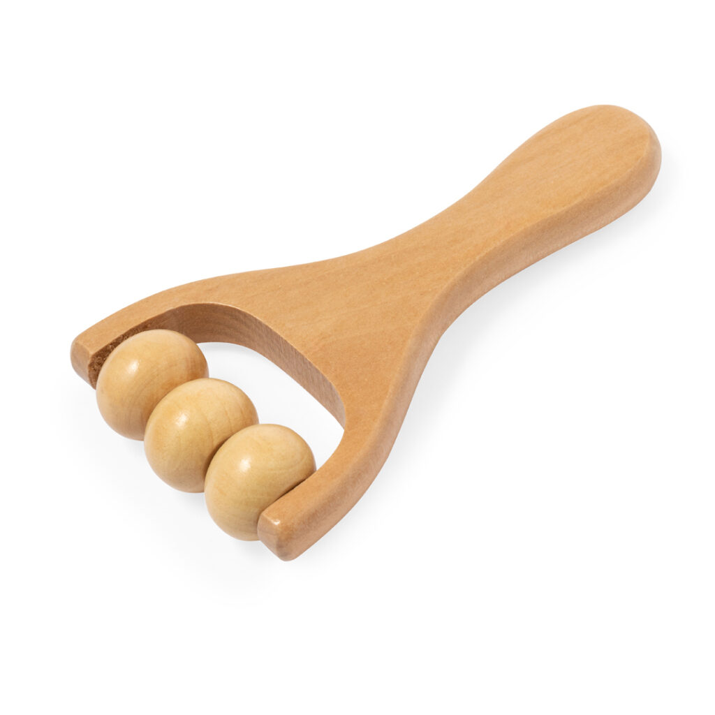 Houten Handmassager met 3 Massageballen - Afbeelding 2